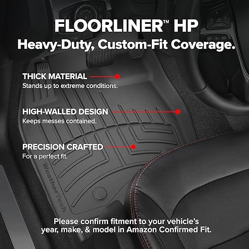 Miniatura 3 de WeatherTech FloorLiner HP Alfombrillas de suelo de ajuste personalizado para Mercedes AMG GLS 63, AMG GLS 63 SUV, GLS SUV, Clase GLS - Juego