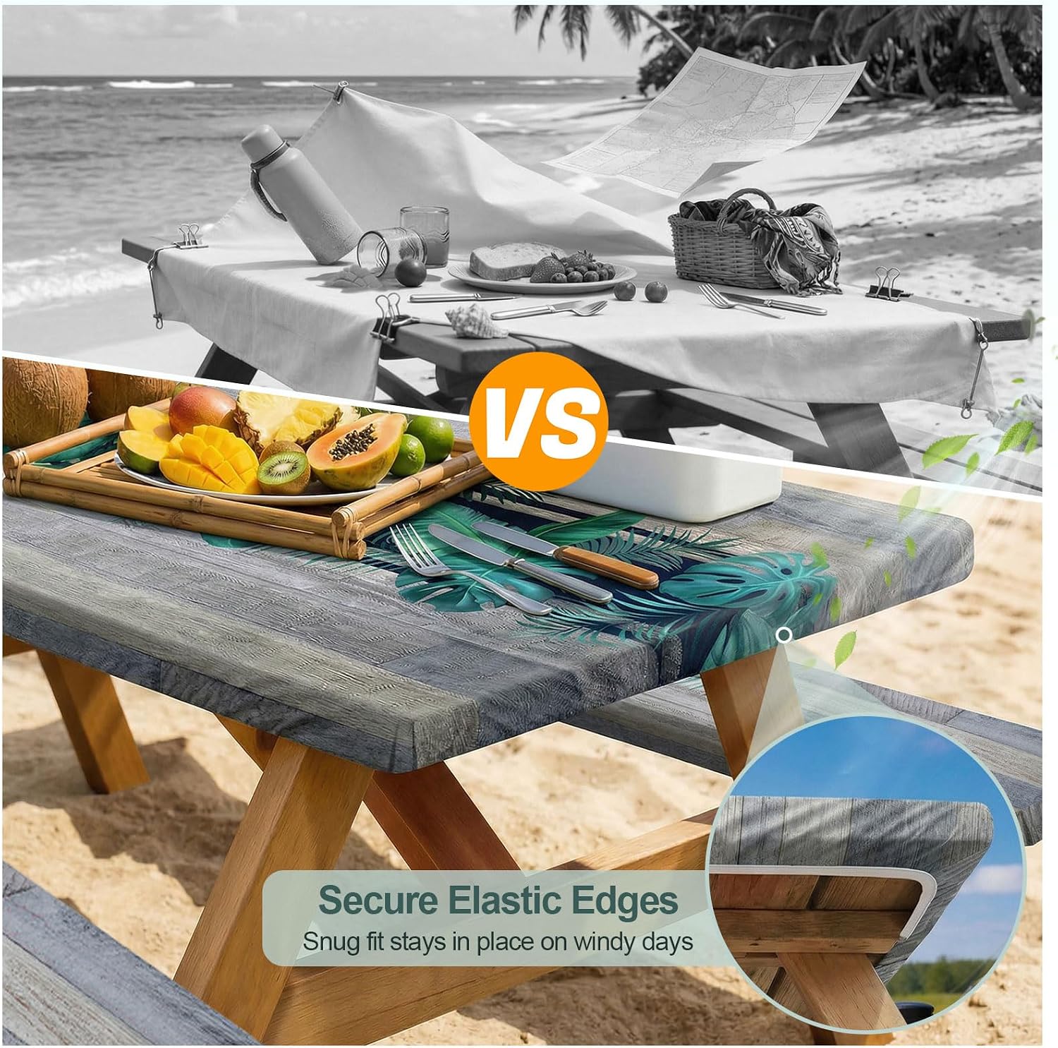 Play Tailor Picnic Table Cover Bench Covers Camping Essentials Tablecloth image 3