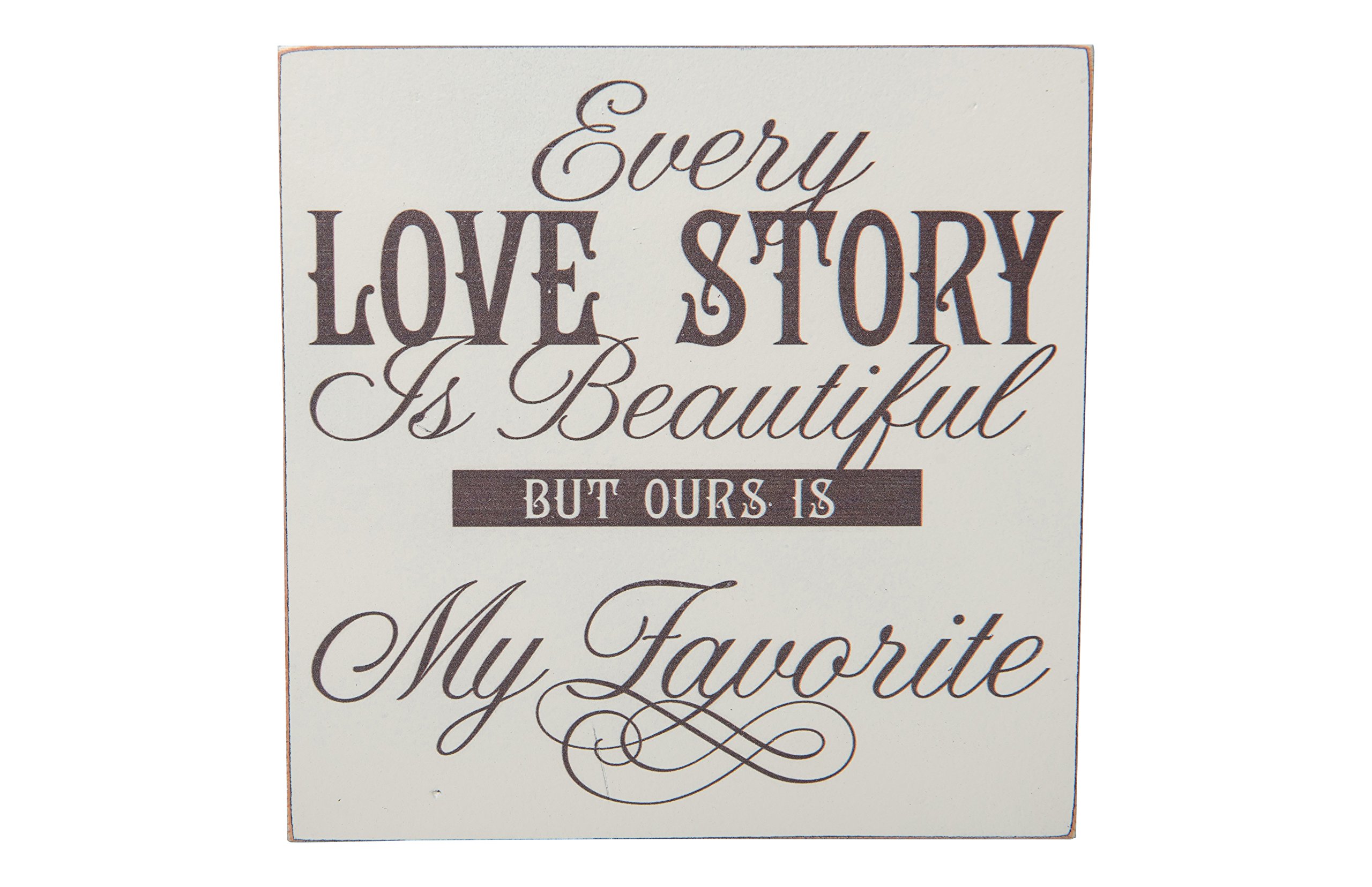 LifeSong Milestones Every Love Story is Beautiful But Our is My Favorite Wedding for Couple, Housewarming Gifts Ideas for Mr. and Mrs. Love Shadow Box (Every Love Story is Beautiful)