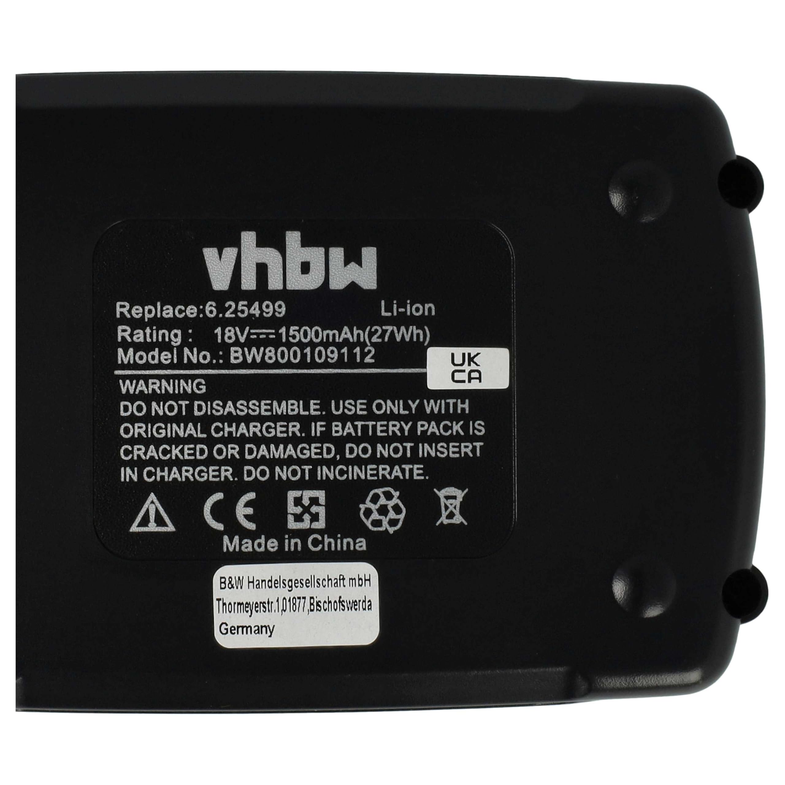 vhbw Batterie Compatible avec Metabo GA 18 LTX