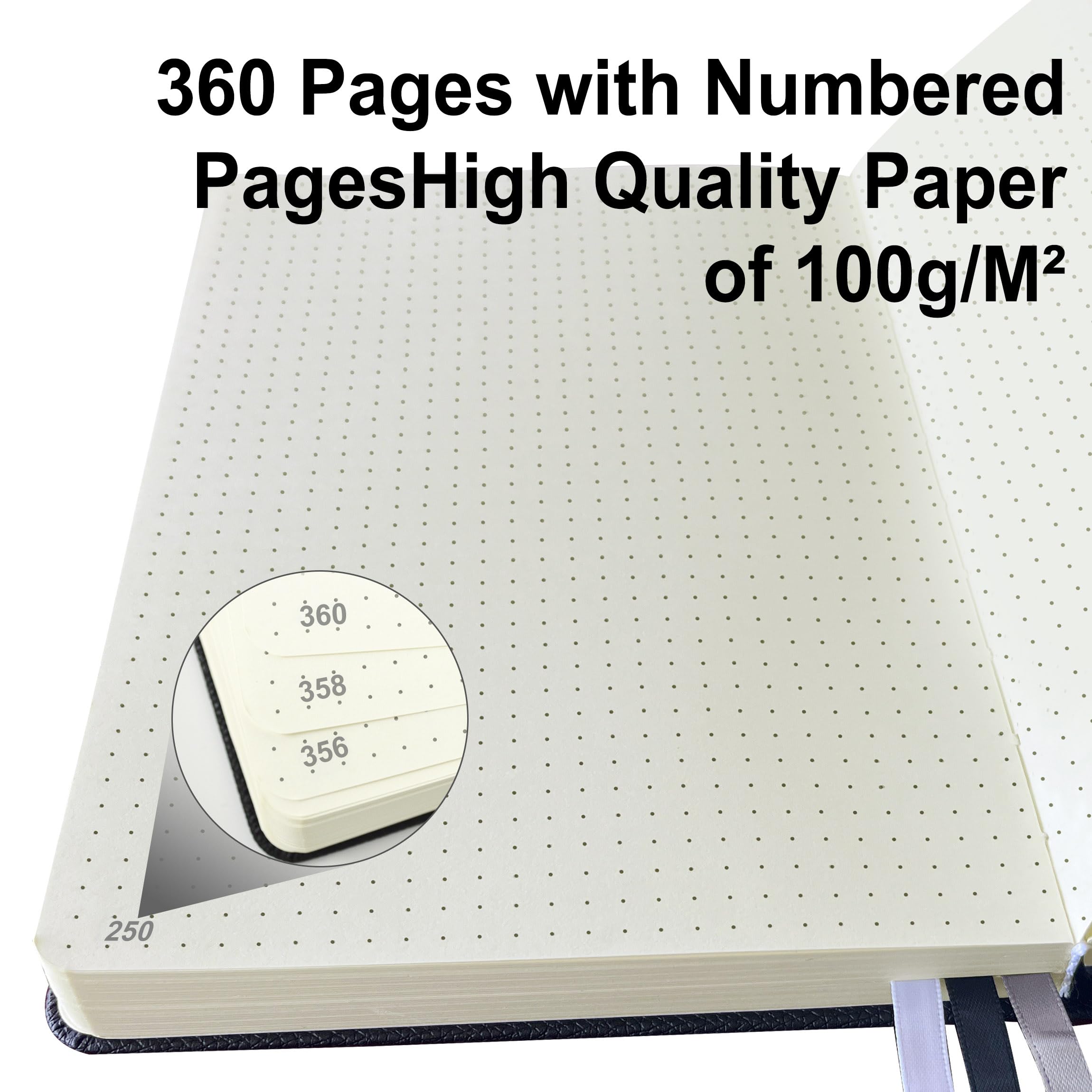 Taccuino Mlife B5 Con Copertina Rigida - 360 Pagine Spesse, Ideale Per Appunti E Schizzi - Foto 11