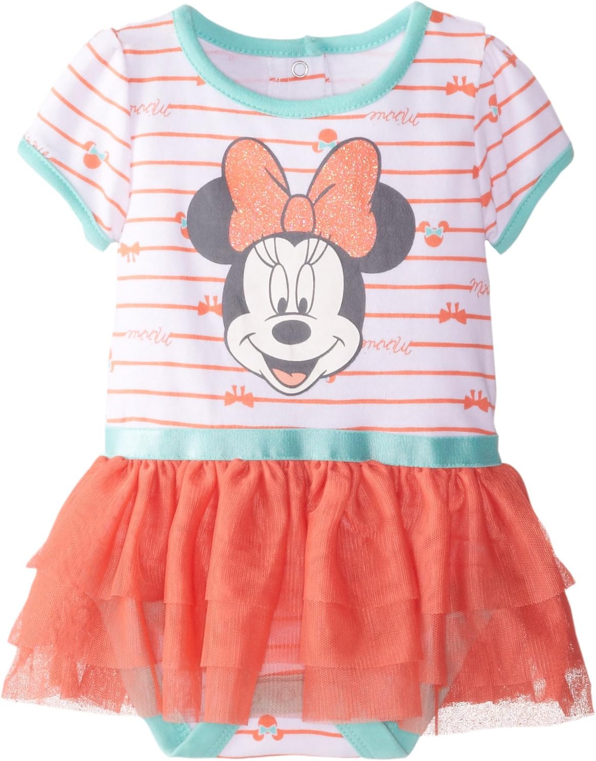 Disney Baby Baby-Girls Newborn Minnie Mouse Skirted Creeper