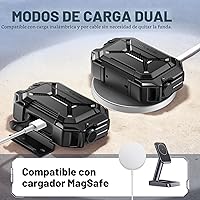 Vista 3 de MOBOSI para Funda de AirPods Pro 3 [Funda Impermeable IP68 para iPods Pro 3 y Compatible con MagSafe] Funda Protectora de Grado Militar para Earpods