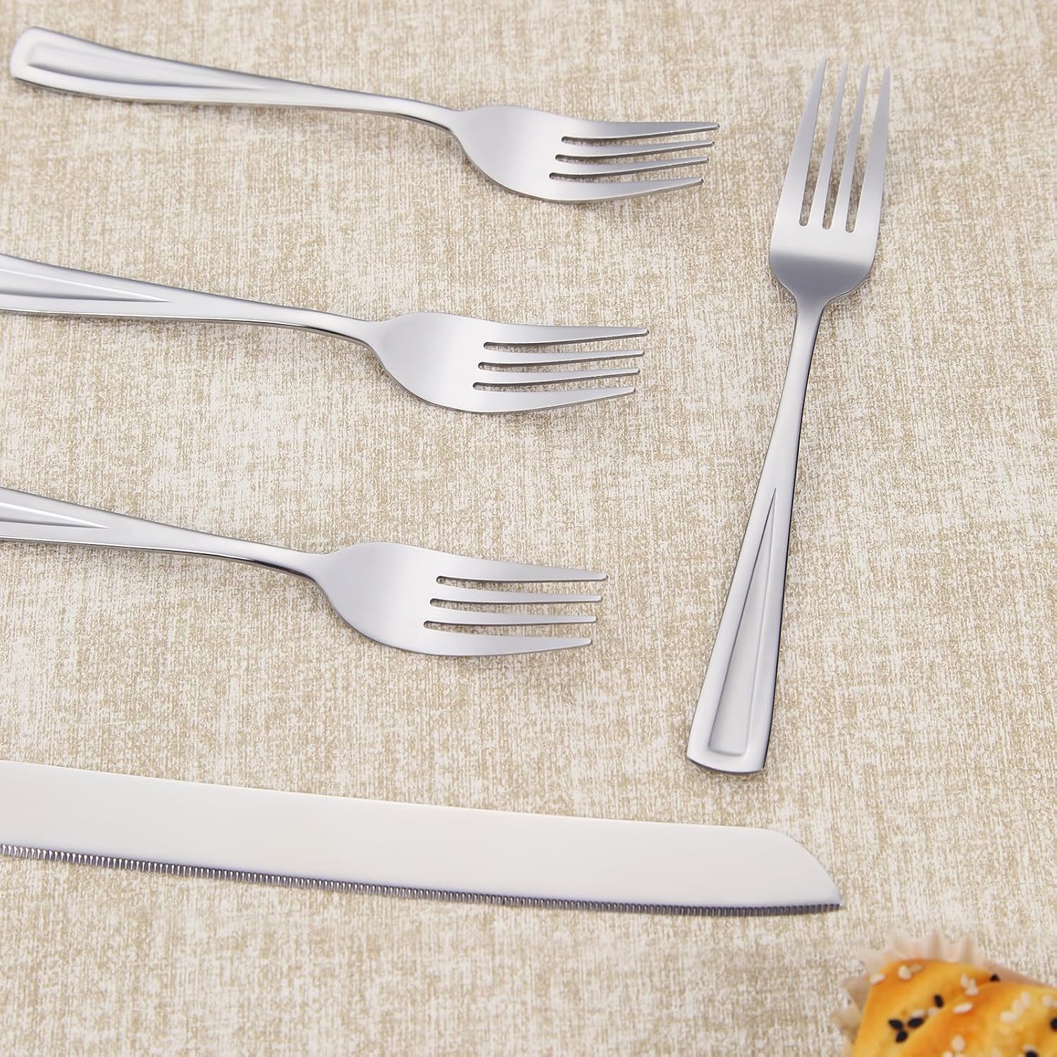 GoGeiLi Stainless Steel Wedding Cake Cutting Set with Forks