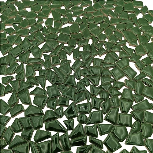 Vista 32 de Azulejos de mosaico de cerámica irregulares de 1.1 libras, piezas de mosaico, piedras para hacer mosaicos, manualidades, pasatiempos, artes