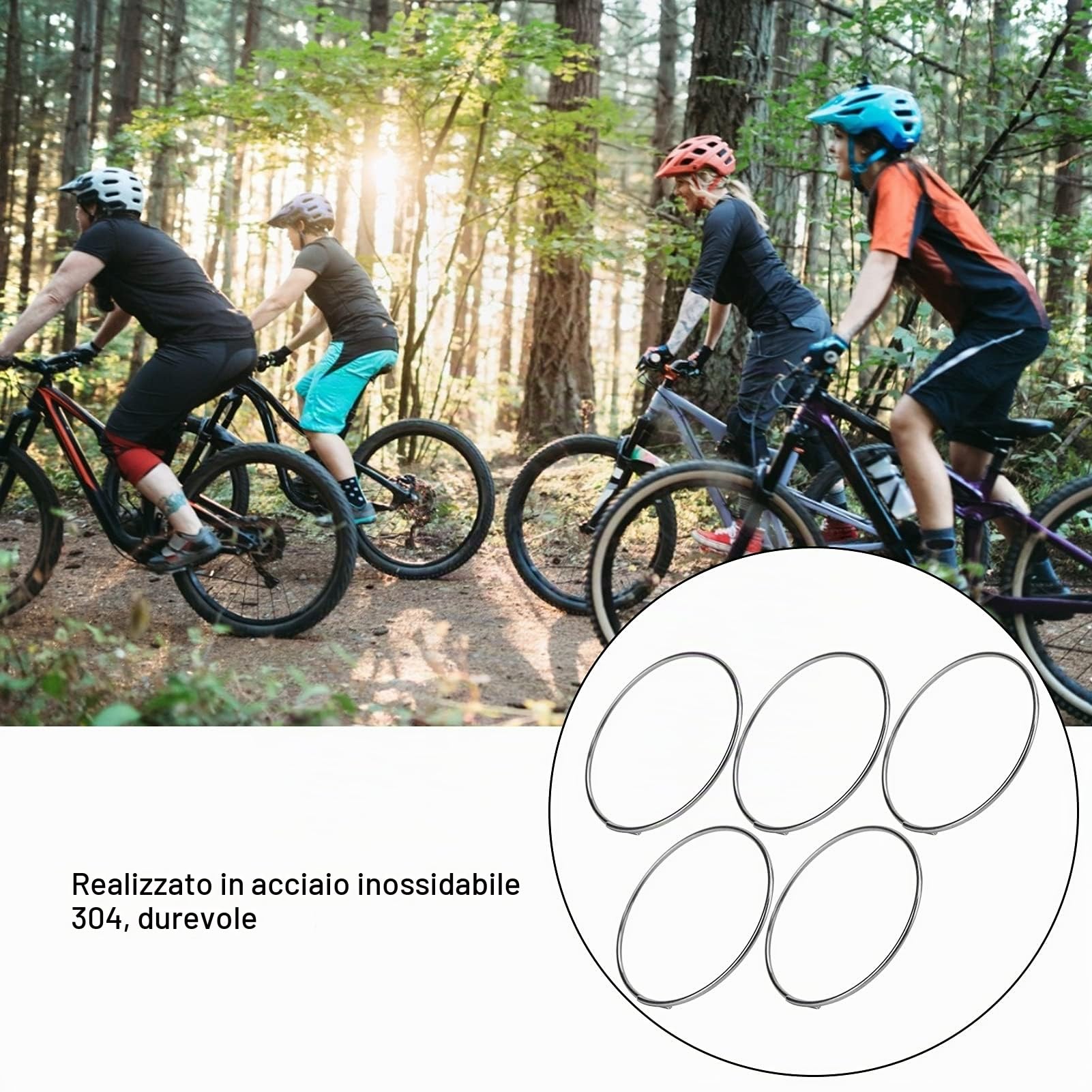 Molla per Nottolino Ruota Libera Bici, 5 Pezzi/Set Molla per Nottolino Ruota Libera Bici in Acciaio Inox Molla Base Torre Senza Gancio per Fulcro F0 / F1 / F3 / F5 / XL/KT Cassette Hub Driver