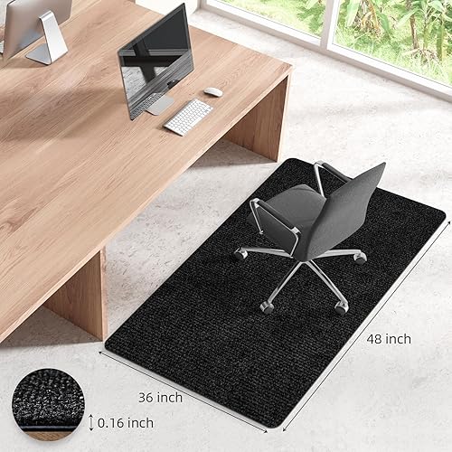 Miniatura 3 de HomeMall - Alfombrilla para silla de oficina para suelo de madera dura y baldosas, alfombrilla para silla de computadora, protector de piso