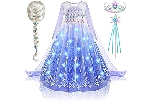 Light Up Frozen Elsa Costume: The Ultimate Dress-Up Delight for Young Princesses