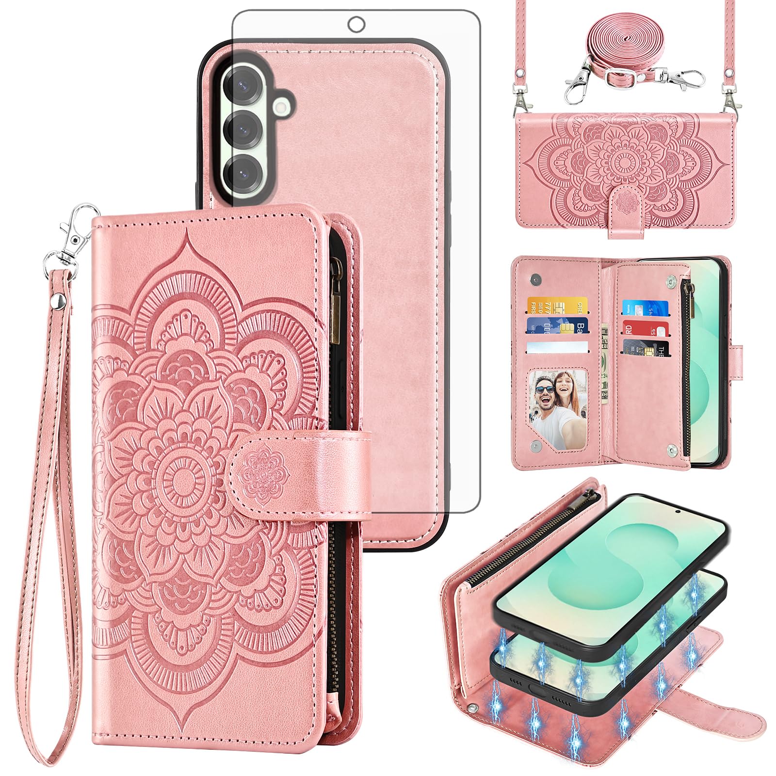Coque Samsung S25 Plus fermeture éclair et protection écran verre trempé - 8