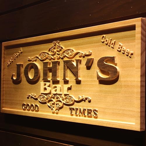 Miniatura 26 de ADVPRO wpa0389 - Letrero de madera grabado en madera con nombre personalizado para el hogar, grande, 26.75 x 10.75 pulgadas