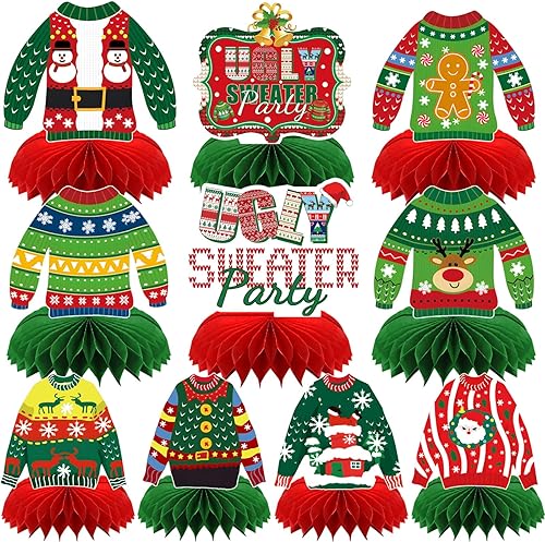 Miniatura 10 de 10 piezas de decoraciones de fiesta de los 80, centros de mesa de panal de abeja de los 1980 para la mesa, decoración de los años 80 de regreso a