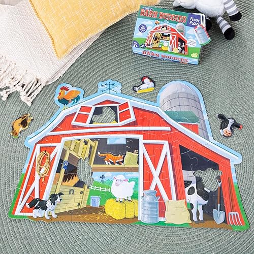 Miniatura 12 de Peaceable Kingdom Rompecabezas de suelo gigante con piezas únicas y divertidas para niños a partir de 3 años, regalos para niños y niñas - Racecar