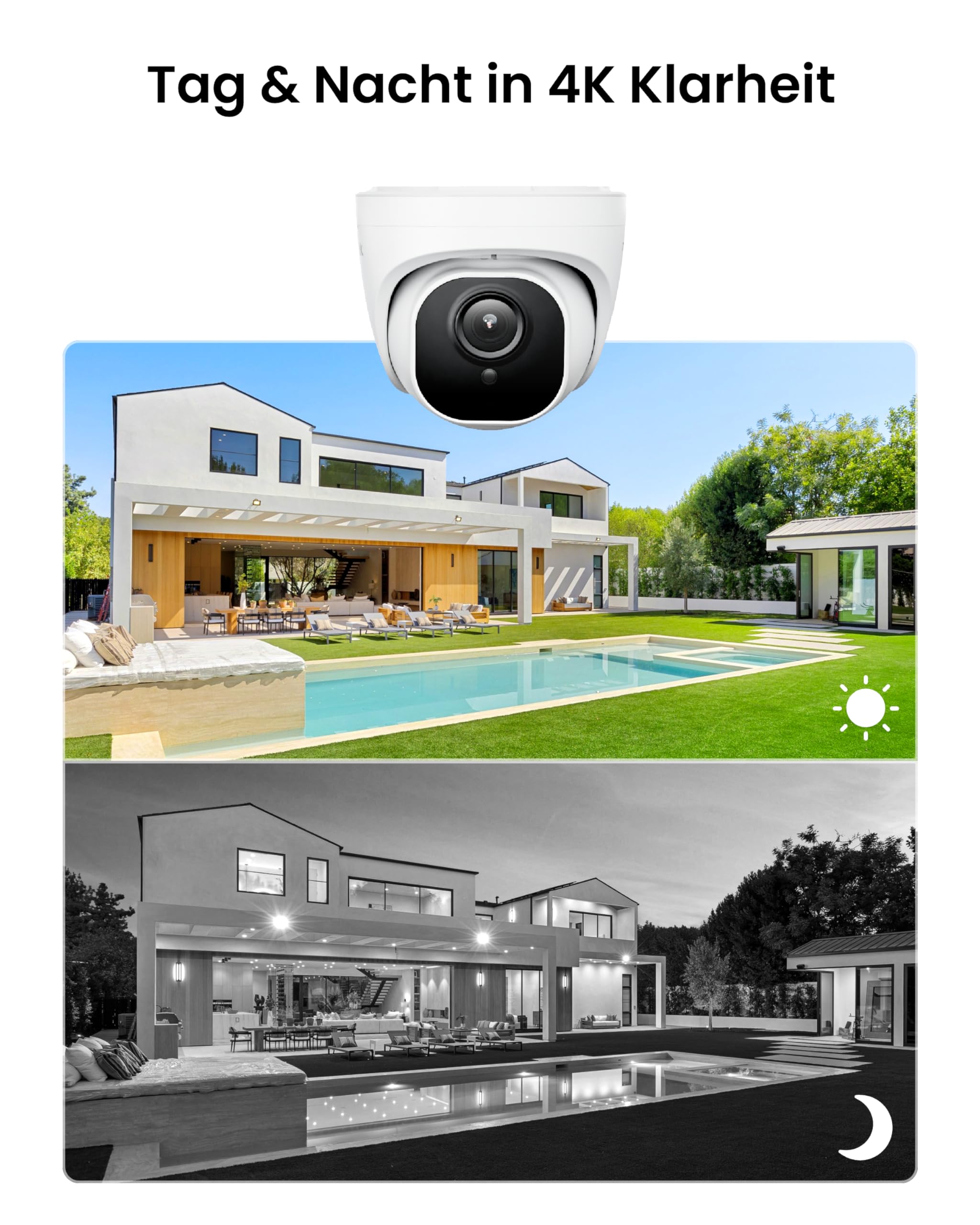 Reolink 4K Überwachungskamera Aussen Set, 4X 8MP und 2X 5MP PoE IP Kamera Überwachung mit Smarter Personenerkennung und Fahrzeugerkennung, 8CH 2TB HDD NVR für 24/7 Videoüberwachung, 30M Nachtsicht