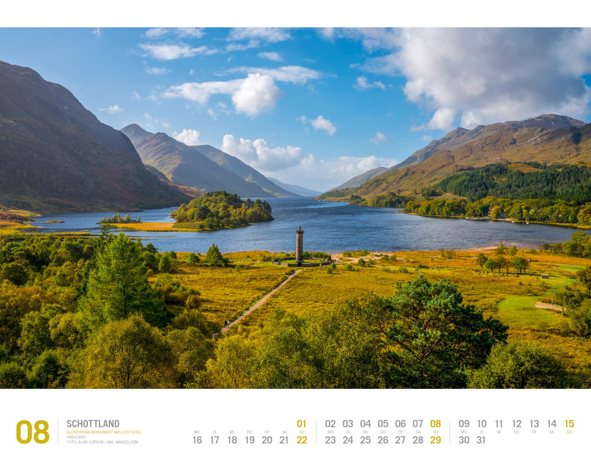 Schottland Kalender 2027 | Unterwegs zwischen Highlands und Hebriden: Imposanter Reise-Kalender im großen Querformat (54x42 cm) | Edinburgh