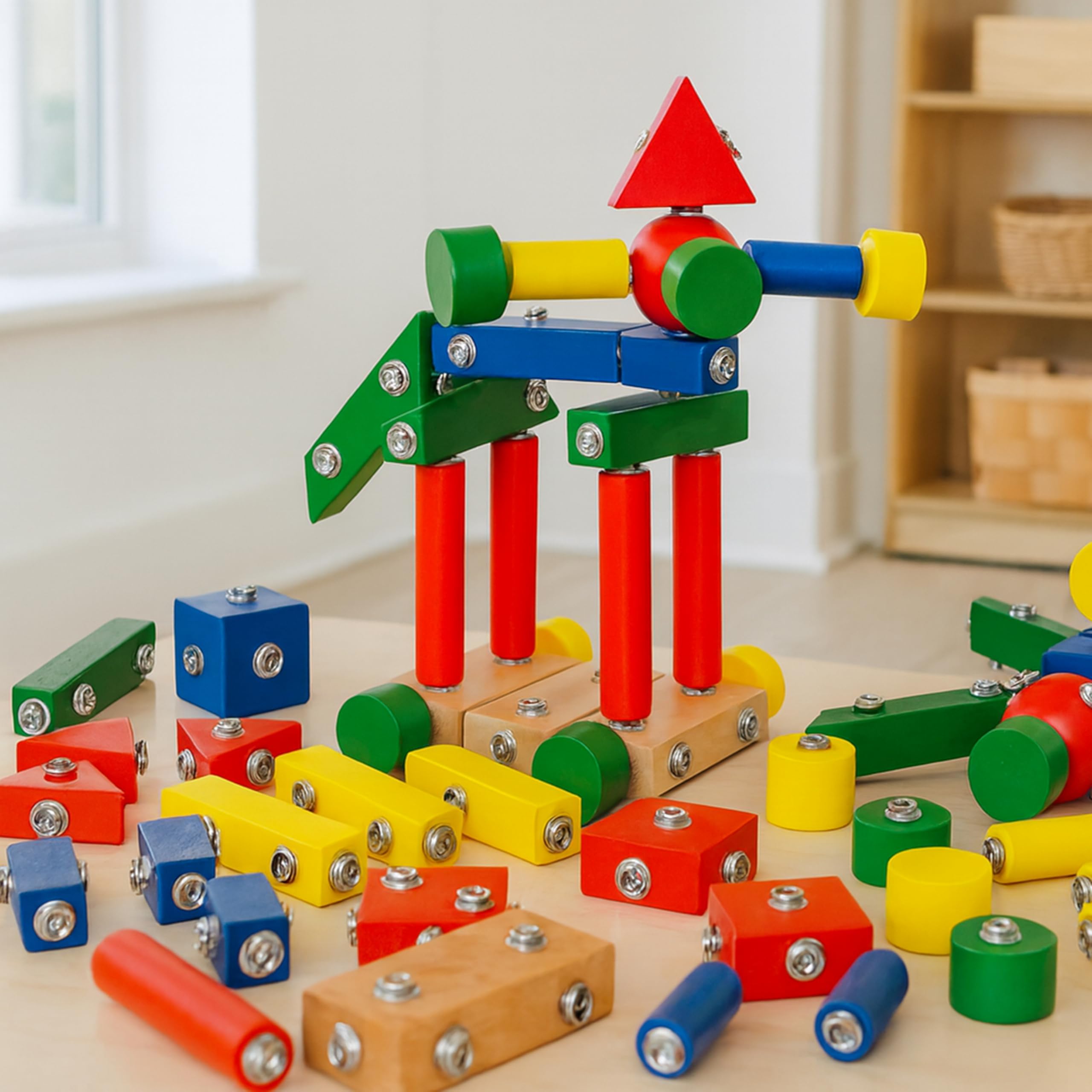 Amazon | Children 's Snap N Play blocks- 65 pcセット | 積み木