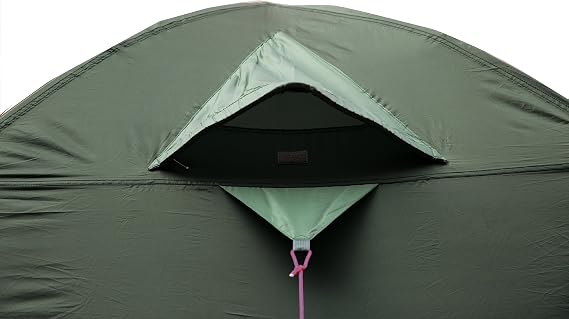 High Peak Nevada 4 dome tent, pre-built camping tent, 4 seater, double wall, 2000 mm waterproof, ventilation system, weatherproof entrance, mosquito protection