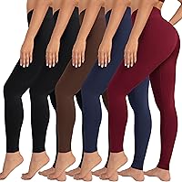 Vista 8 de VALANDY Leggings de cintura alta para mujer, elásticos, control de abdomen, entrenamiento, correr, yoga, pantalones, tallas regulares y grandes
