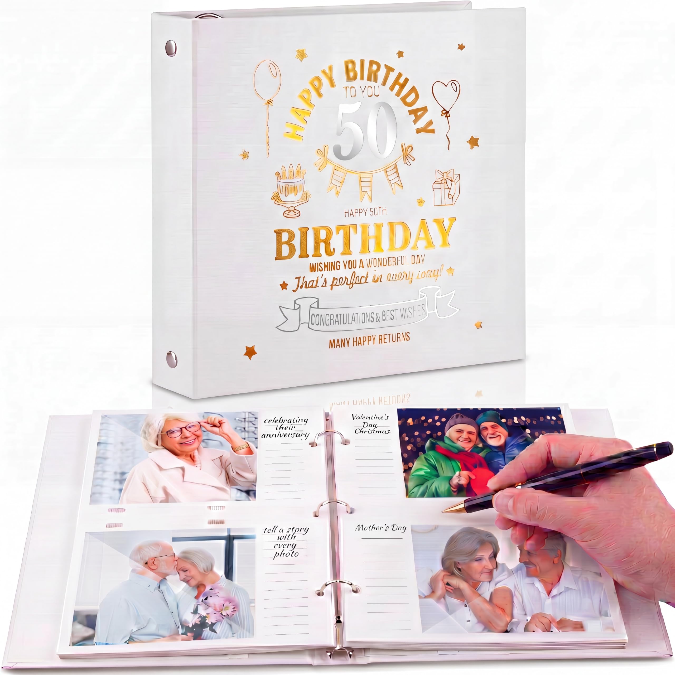 ELLE 50 ans! Spécial Anniversaire4冊 Amazon.com: 50th Birthday Guest Book Set Memory DIY Photo Album