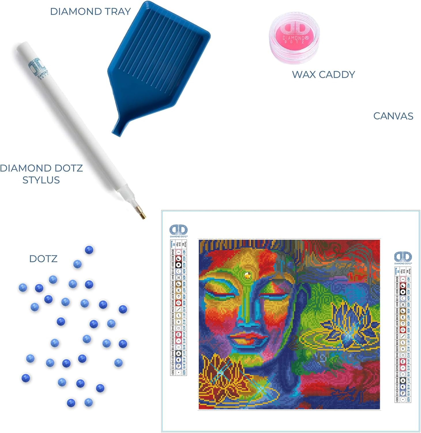 DIAMOND DOTZ Peace & Tranquility Scenery Diamond Painting Kits for Adults - Diamond Art Kits a Relaxing Creative Craft Kit with Dotz Gems 14.6"x15.7"