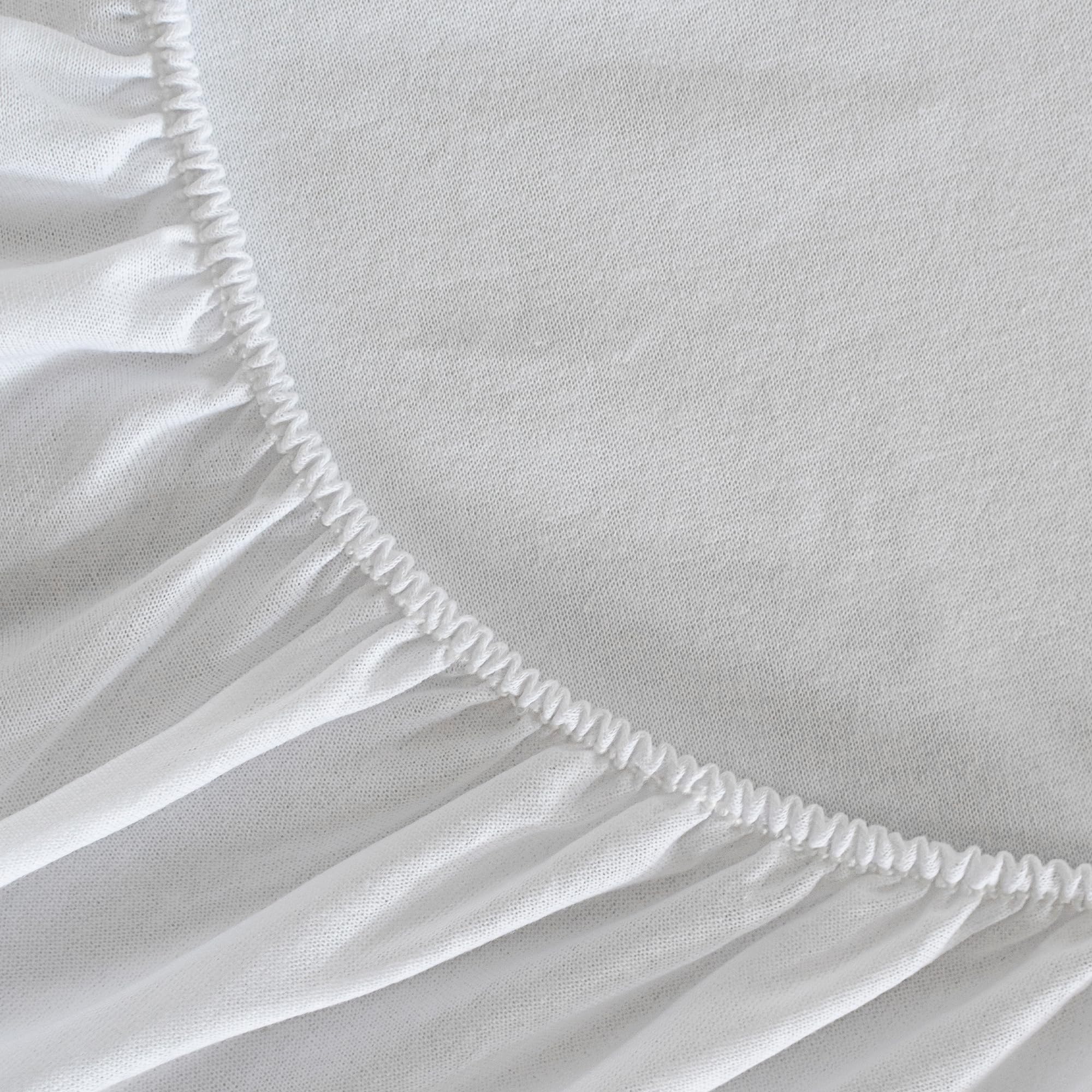 Jersey algodón Protector de colchón impermeable 90x200x32 cm (Cama 90)