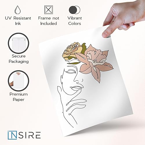 Miniatura 5 de Insire Arte de pared feminista, póster, arte de línea sin marco (8 x 10)