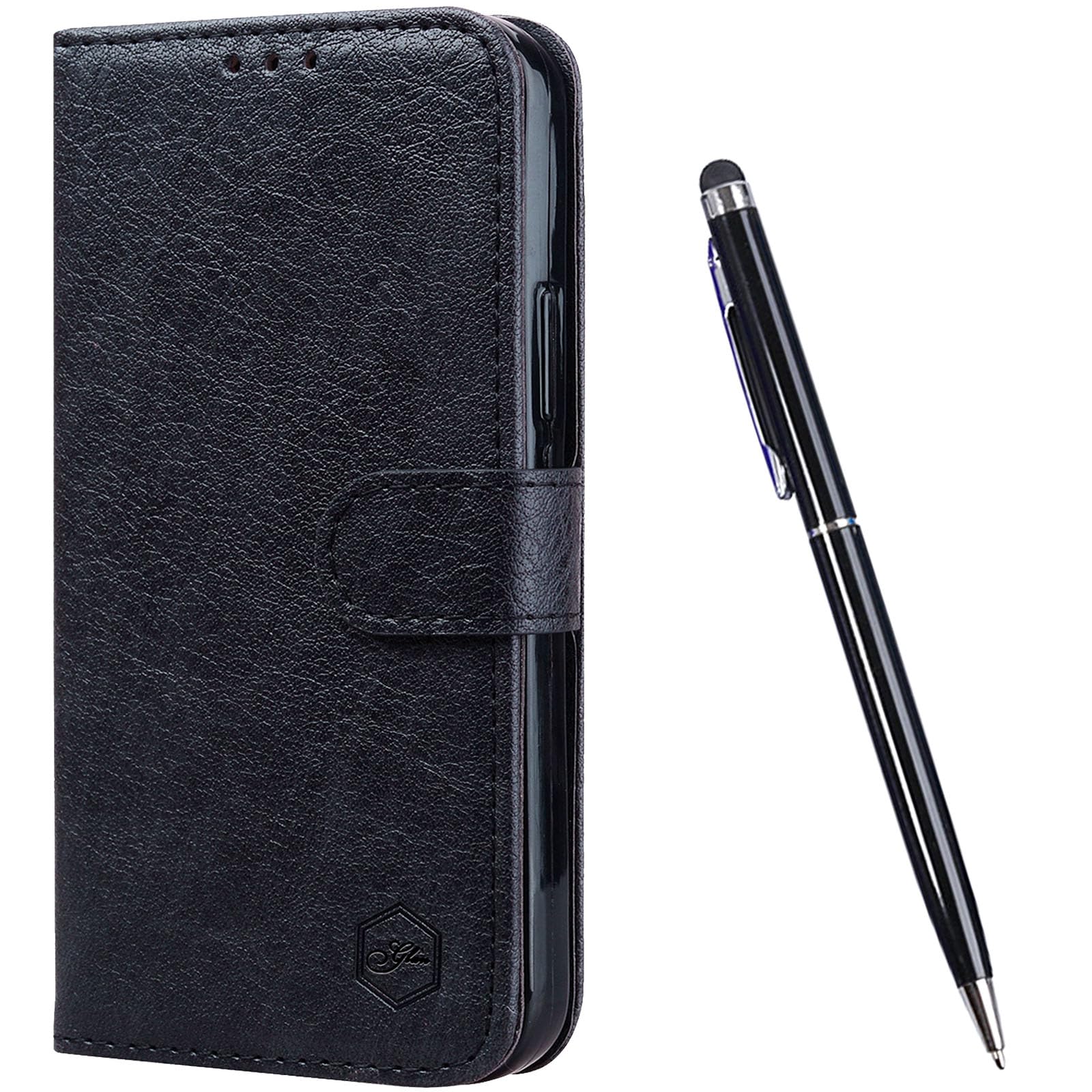 TOUCASA Compatible with Google Pixe 7 Case, Premium Wallet PU Leather Magnetic Protective Flip Book Protective Cover [Shockproof TPU][Credit Card Holder] Kickstand (Black)