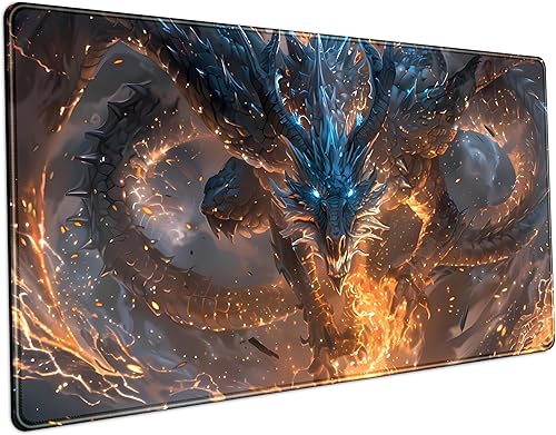 Miniatura 17 de Bonita alfombrilla de escritorio con gato kawaii de plantas verdes y salvia, alfombrilla para mouse gaming XXL grande extendida para escritorio,