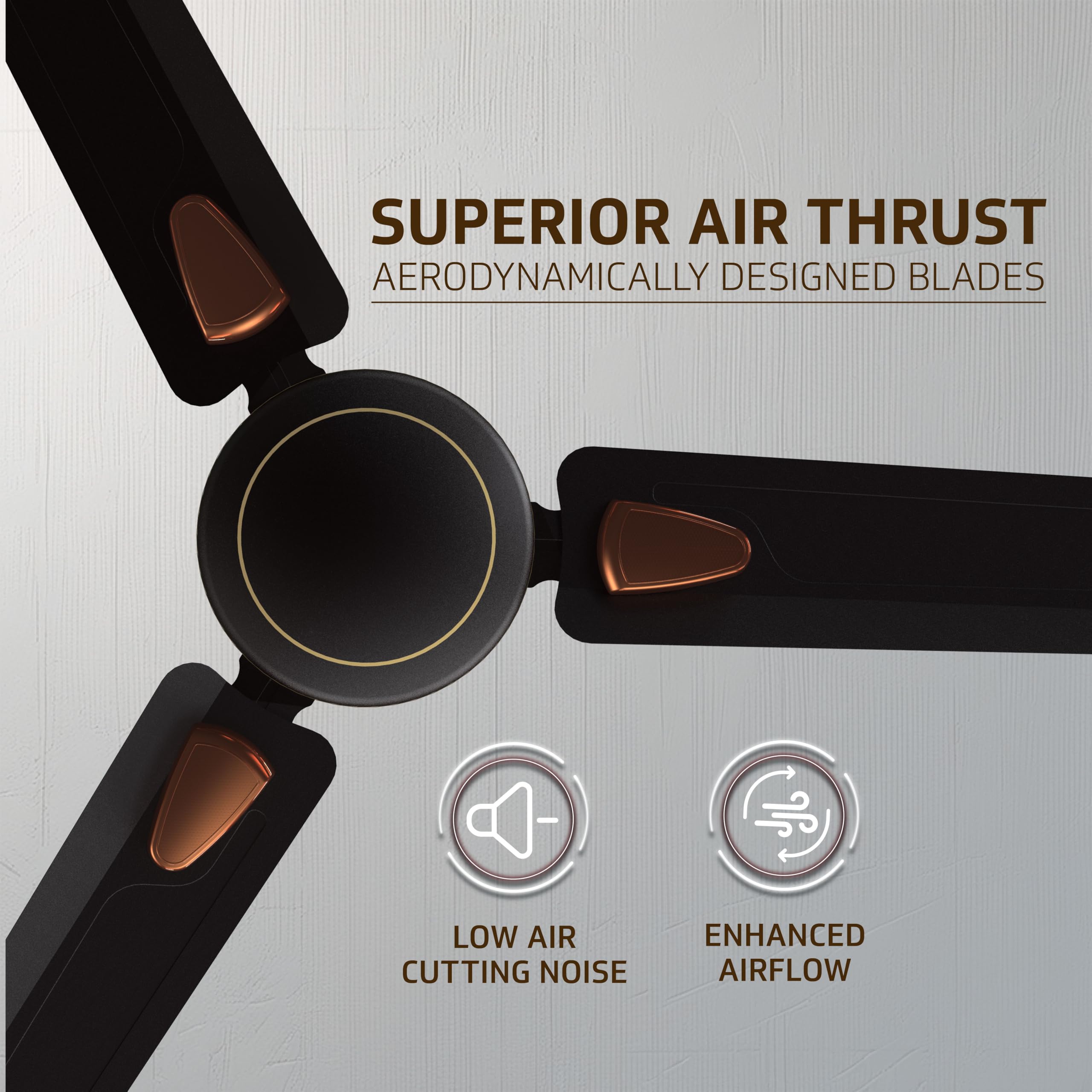 V-Guard Windle Deco Ceiling Fan - Matte Brown -5 V-Guard Windle Deco Ceiling Fan - Matte Brown -5