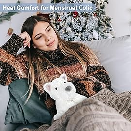 SuzziPals Coolable & Heatable West Highland White Terrier Dog Stuffed Animals for Kids & Adult, Westie Puppy Plush Toys Microwavable Heating Pad for Soothing & Period, Lavender Plushies for Anxiety