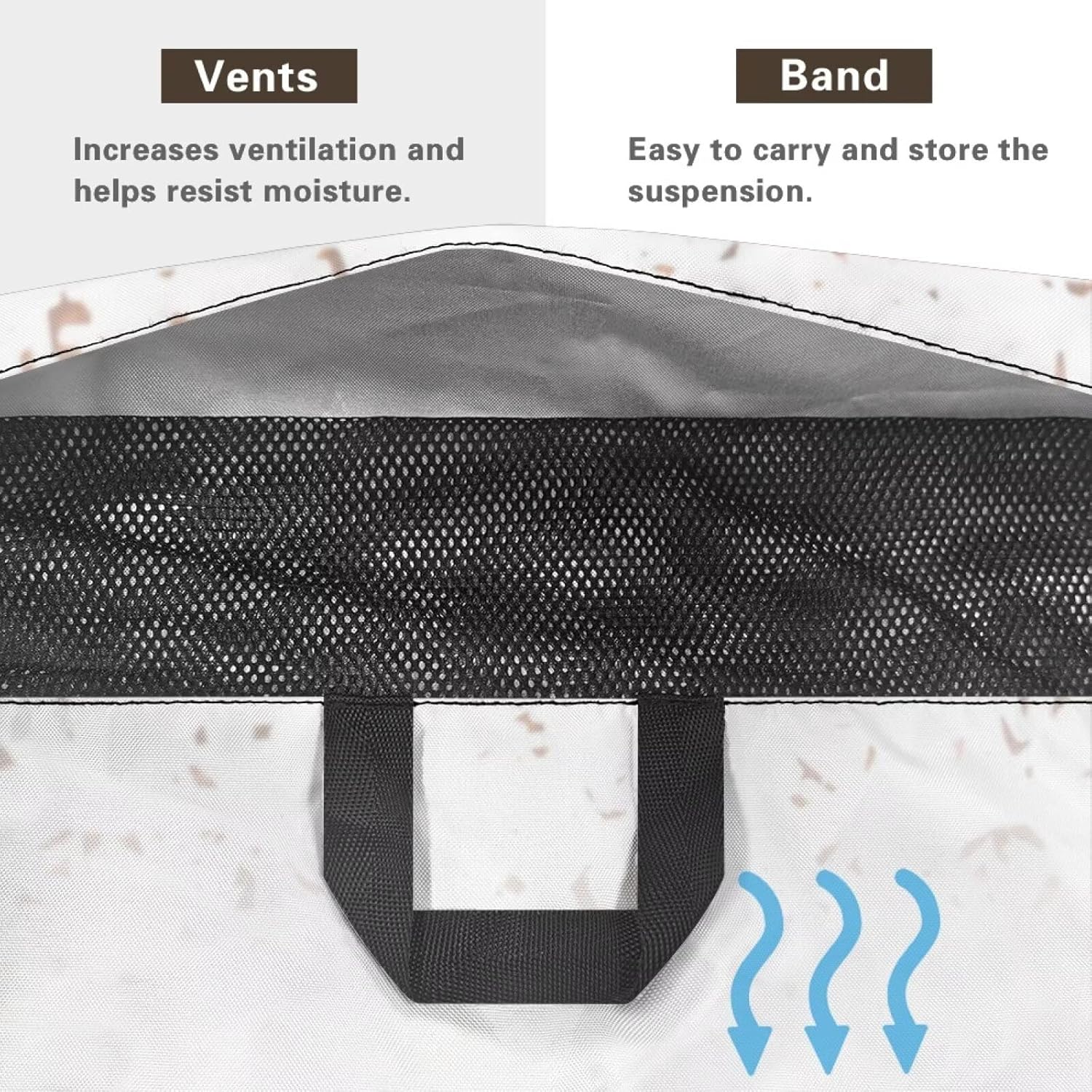 Christmas Shine Patio Chaise Lounge Cover with Handles, Outdoor Lounge Chair Cover Waterproof Anti Dust Furniture Protector All Weather Protection