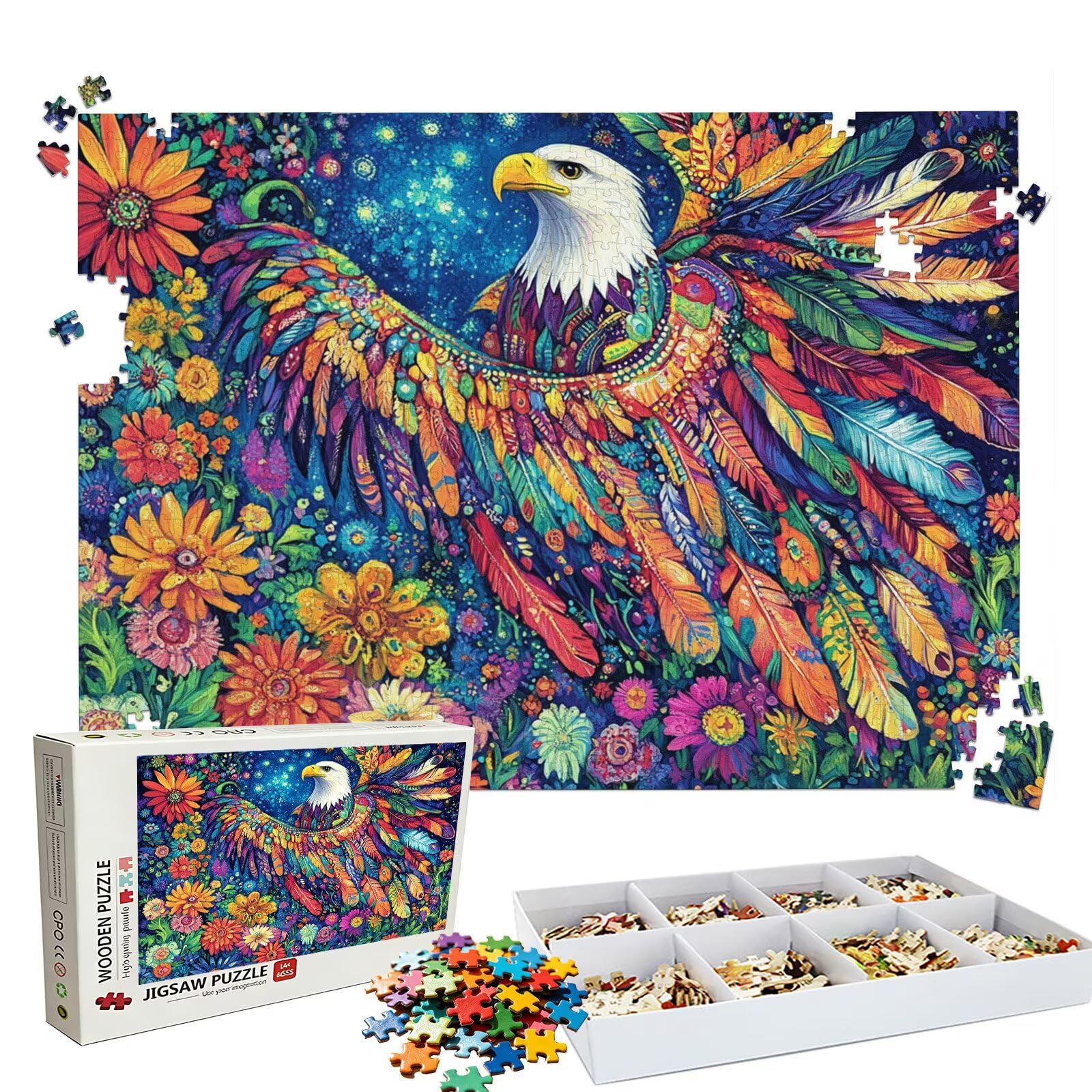 Puzzle 2000 sztuk | Puzzle w kolorze zwierząt 2000 sztuk dla dorosłych | Idealnie pasują | bez kurzu | Drewniane puzzle dla całej rodziny | Puzzle XL dla ekspertów | Prezent dla kobiet W3H-526