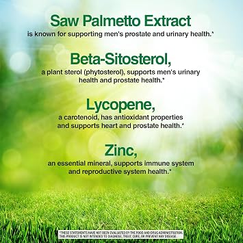 Nature's Wonder Men's Prostate Formula with Saw Palmetto, 200 Softgels