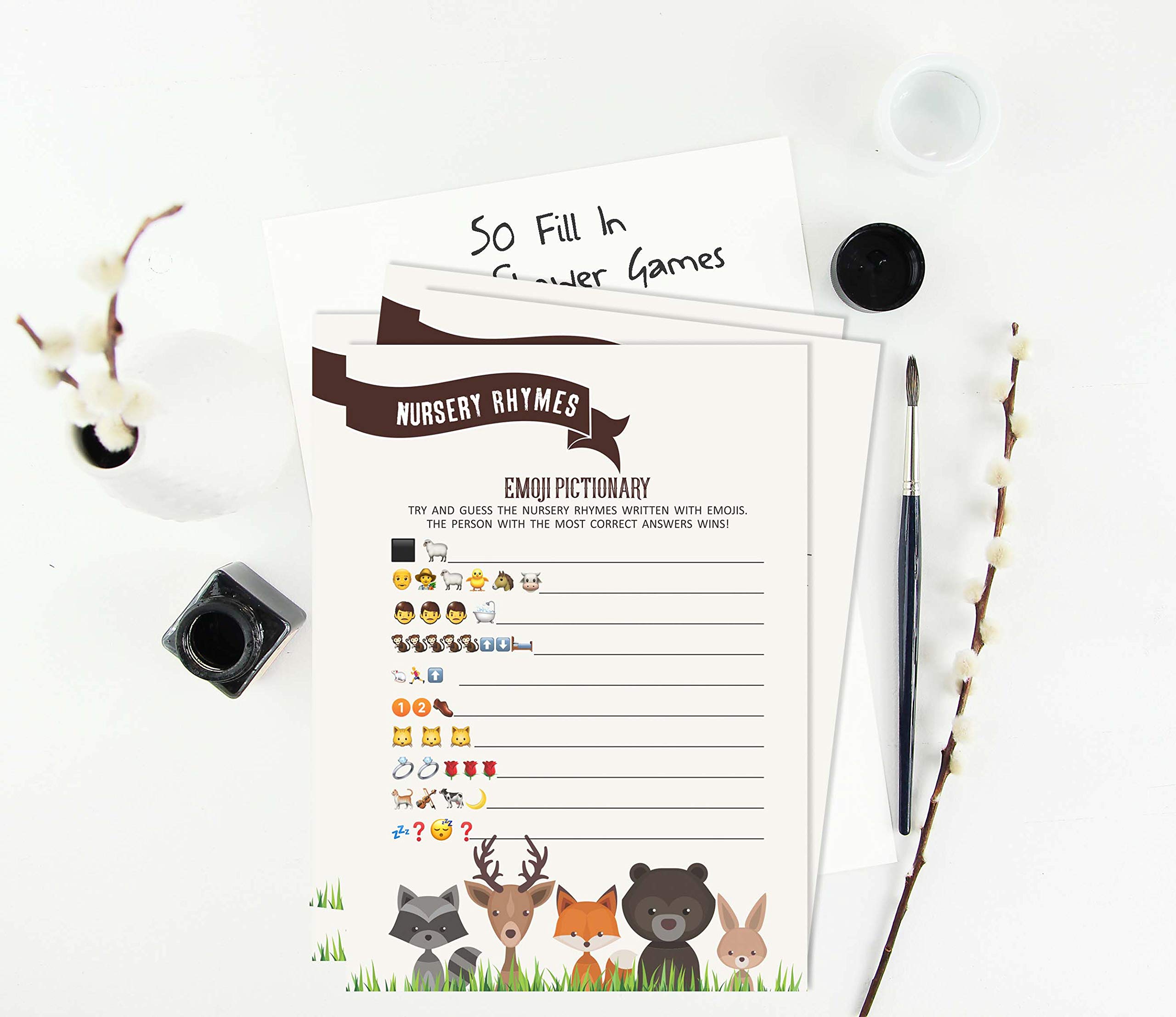 50 doccia bambino pictionary quiz rima per bambini divertimento