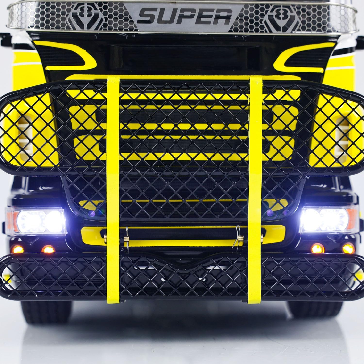1/14 6x6 RC Tractor Truck Metal Chassis G-6181 Equipment Rack Cars Model Light Sound System Motor Servo ESC Hobby Grade Model(PNP-Edition)