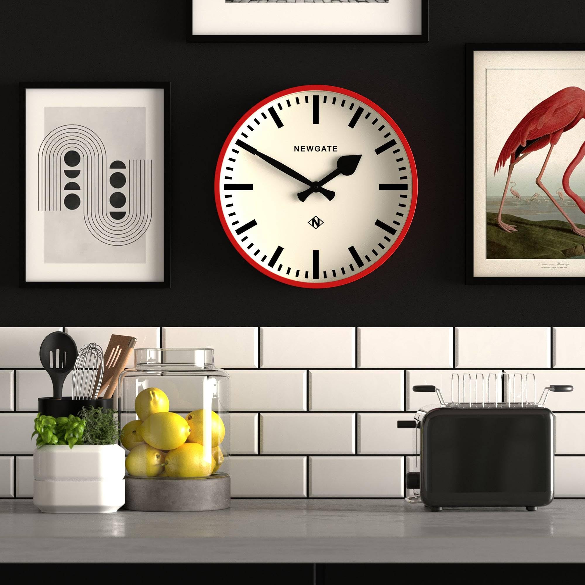 NEWGATE CLOCKS 時計 ニューゲート ③ NEWGATE 時計 Newgate Echo Number Three Modern Wall Clock