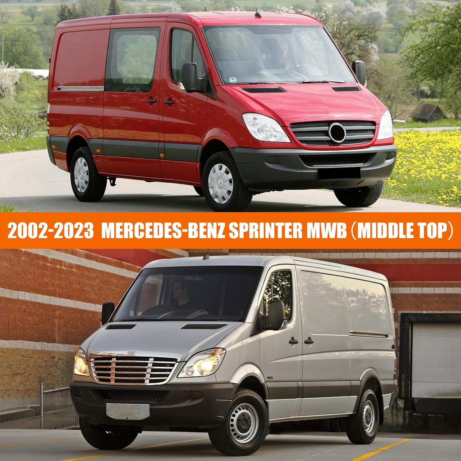 Waterproof Custom Fit Cover for 2002-2023 Mercedes-Benz Sprinter 144 WB High Roof Van | All-Weather Protection (233.5")
