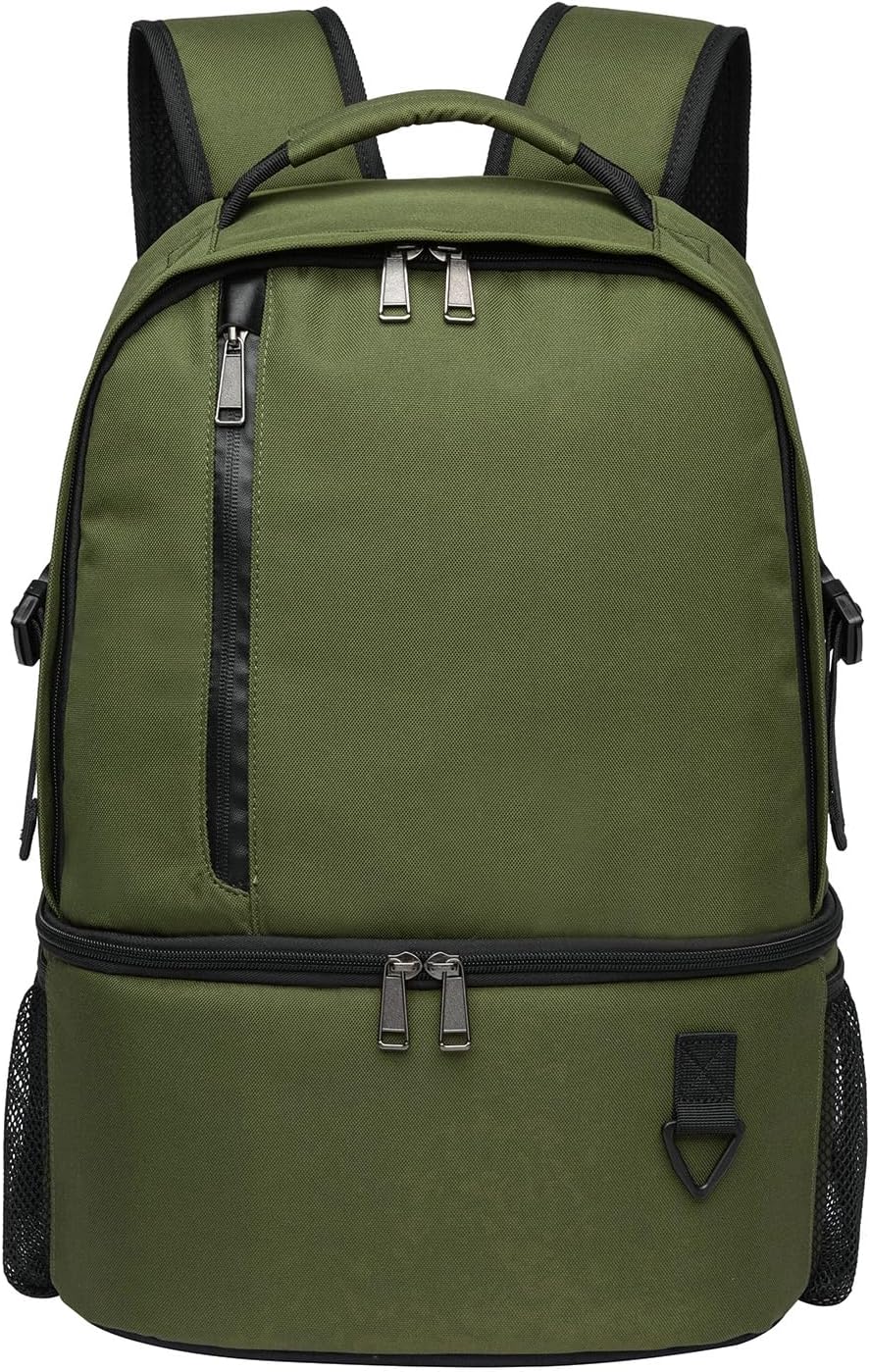 TUGUAN Insulated Cooler Backpack 38 Cans Double Deck Leakproof Lightweight Soft Lunch Backpack Small Cooler Bag Beach Picnic