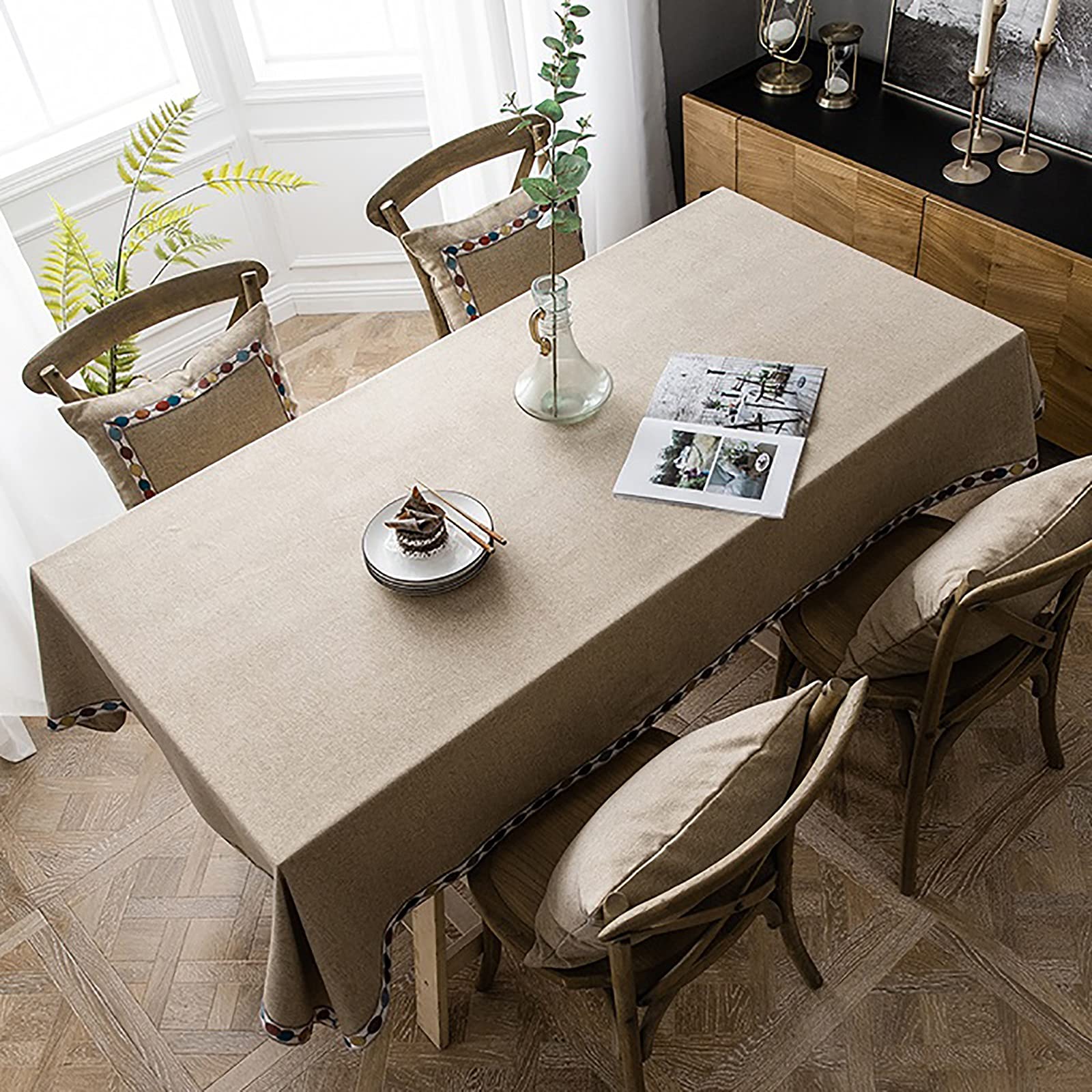 Nappe anti-tache rectangulaire haut de gamme lavable pour grande table