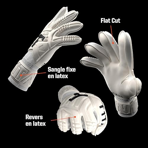 T1TAN Training Goalkeeper Gloves for Kids and Men, Classic Sizes 3-12, Adult Goalkeeper Gloves, Youth Goalkeeper Gloves, Football Goalkeeper Gloves, 3-15+ Years, Breathable, Strong Grip - 6