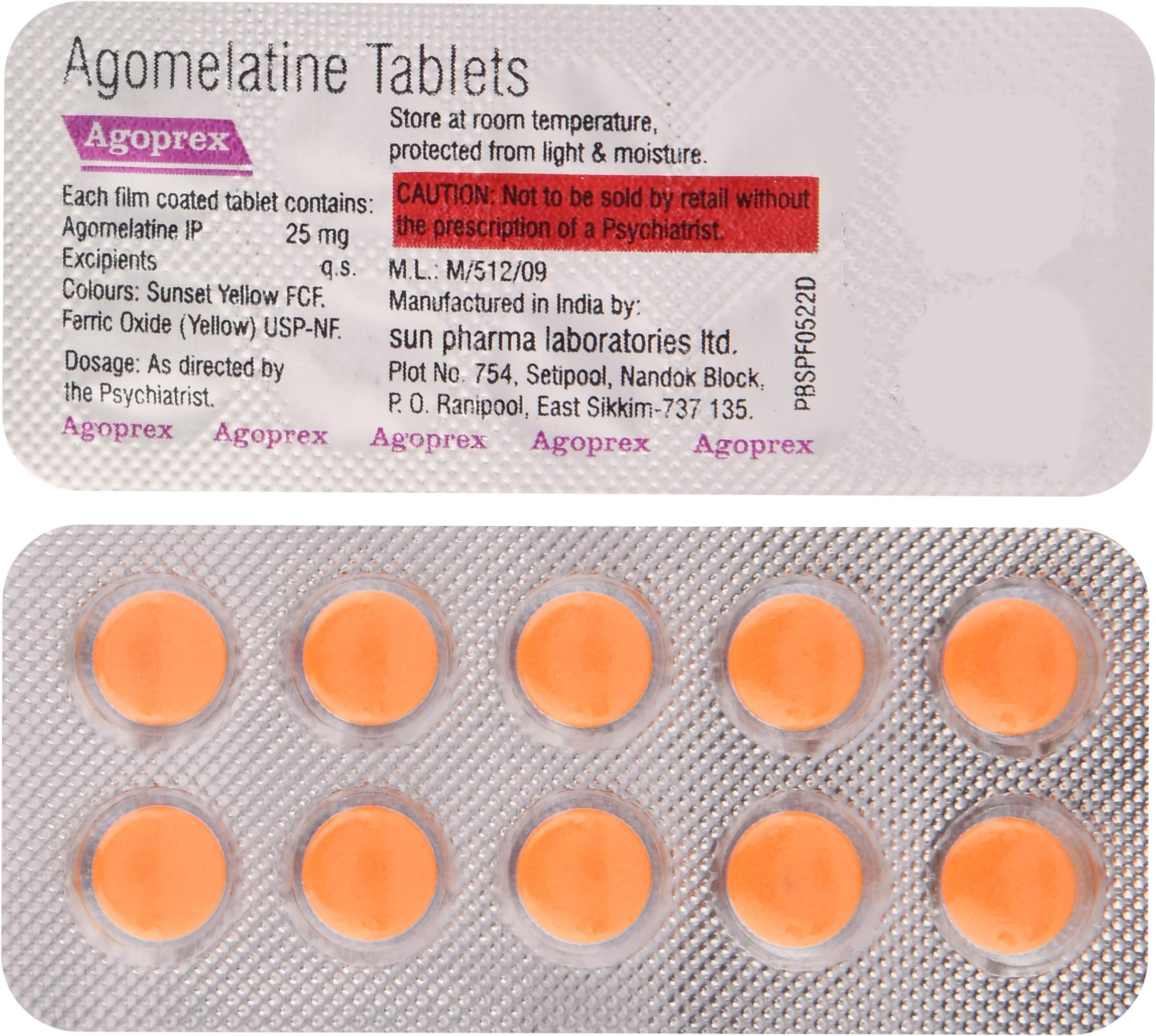 Agoprex - Strip of 10 Tablets