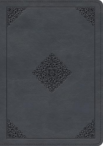 ESV Large Print Wide Margin Bible (TruTone, Slate Blue, Ornament Design)