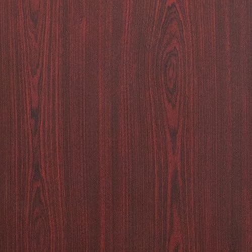 Miniatura 9 de BizChair Mesa plegable para banquetes y catering de melamina de caoba de 6 pies