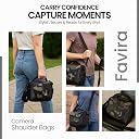 Favria Camera Bag for DSLR & Mirrorless – Fits Nikon, Canon, Sony – Camera Bag for Travel – Shockproof Sling Case for Lens – Water-Resistant Compact Photography Bag (Camouflage) gallery image