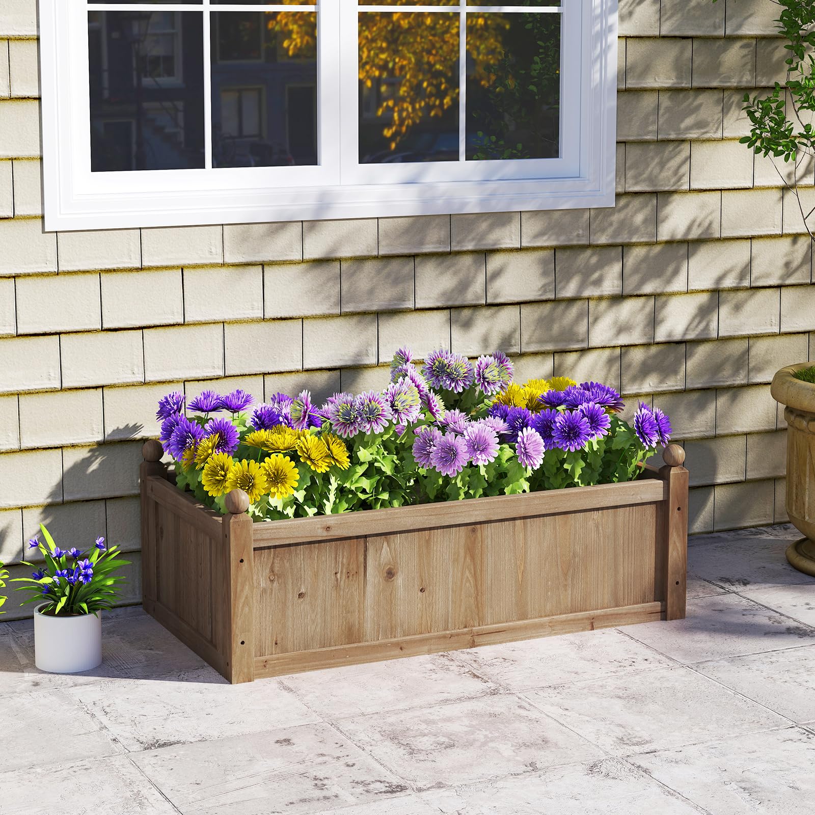 Amazon.com: Giantex Wood Raised Garden Bed, 46