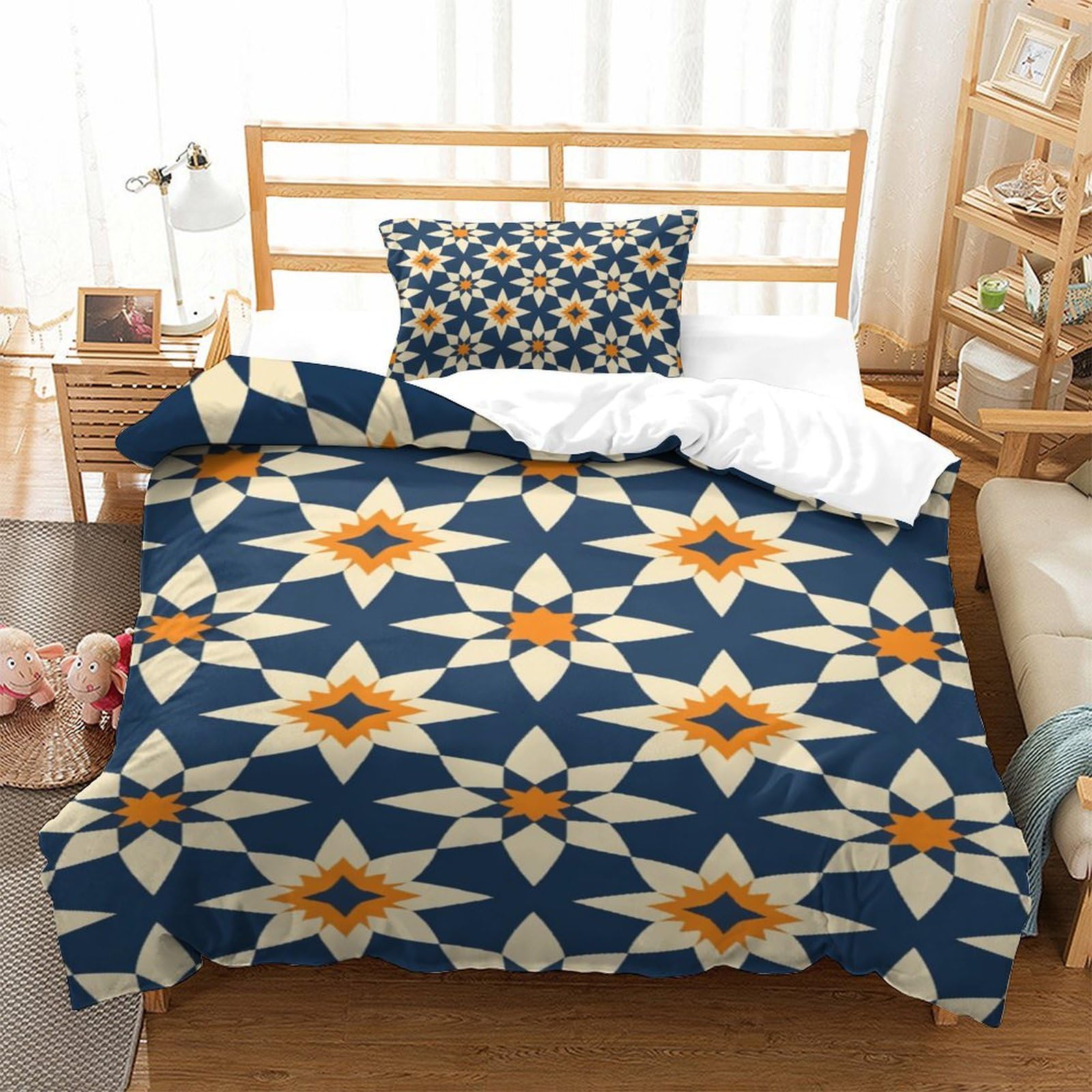 Housse de couette 135x200 pour chambre d'enfant parure lit simple Man Bat