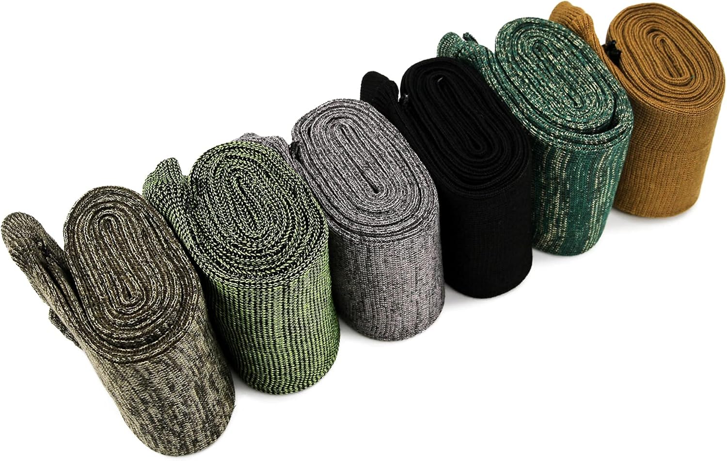 GUGULUZA 6-Pack Extra-Thick Gun Socks for Rifle and Shotguns, 54” Knit Silicone-Treated Rifle Sock Long Guns Sleeves for Storage