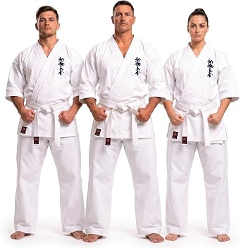 12oz Shin Kyokushin Karate Uniform Kids gi & Adult Martial Arts uniform Unisex Karate Gi White Color Size 3-7