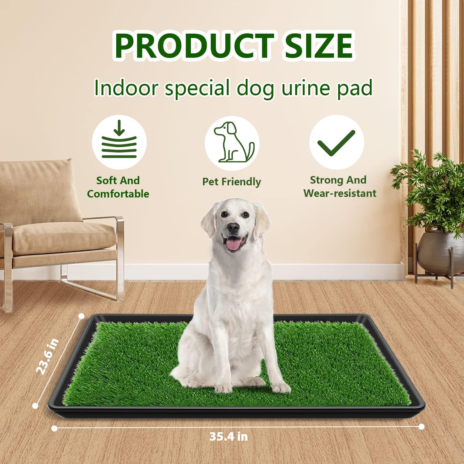 59 x 89 cm Césped Artificial Perros Inodoro Perros para Perros Pequeños Cachorros Inodoro para Mascotas Inodoro para Perros Pequeños Inodoro para Mascotas Inodoro para Animales Pequeños