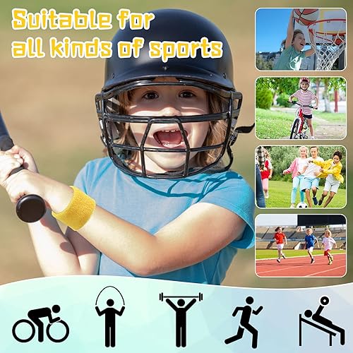 Miniatura 10 de 72 muñequeras a granel para niños, regalos de Navidad, Día de San Valentín, bandas de sudor de rizo de algodón, pulseras para fanáticos de los