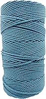 Barbante de Rosário Torcido de 3 Fios #36 - Cordão de excelente qualidade para artesanato, projetos faça você mesmo, terços (azul claro)